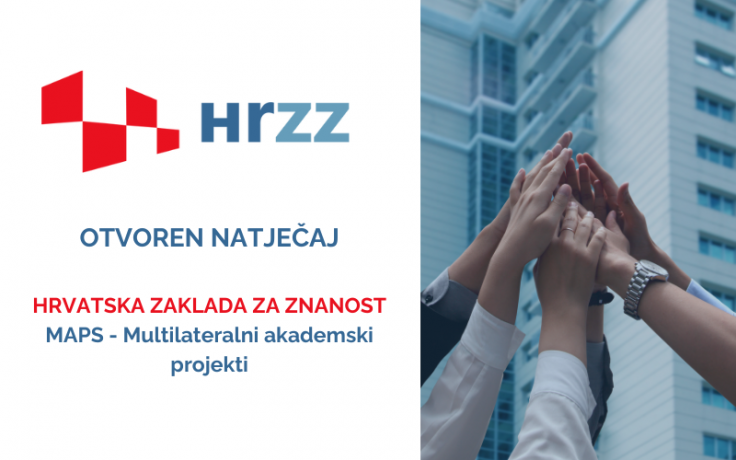 HRZZ otvoren natječaj - MAPS